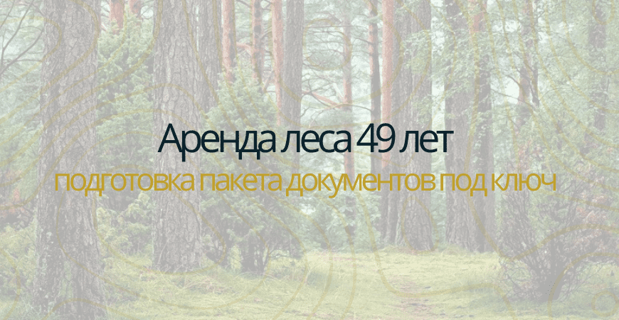 Аренда леса на 49 лет в Чапаевске